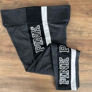 Pink Yoga Leggings Grey Black White Medium